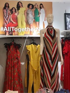 Striped Multicolor Maxi Dress New York & Company